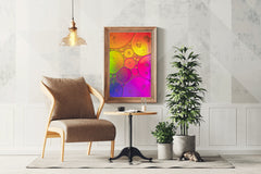 Bubbles Gradient Abstract Wall Art