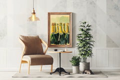 Champagne Bottles Wall Art