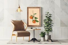 Fruit Tree Branch With Oranges Wall Art