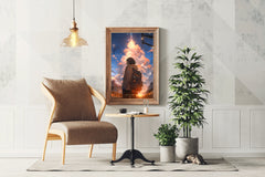 Anime landscape of Person Traveling Anime Wall  Art