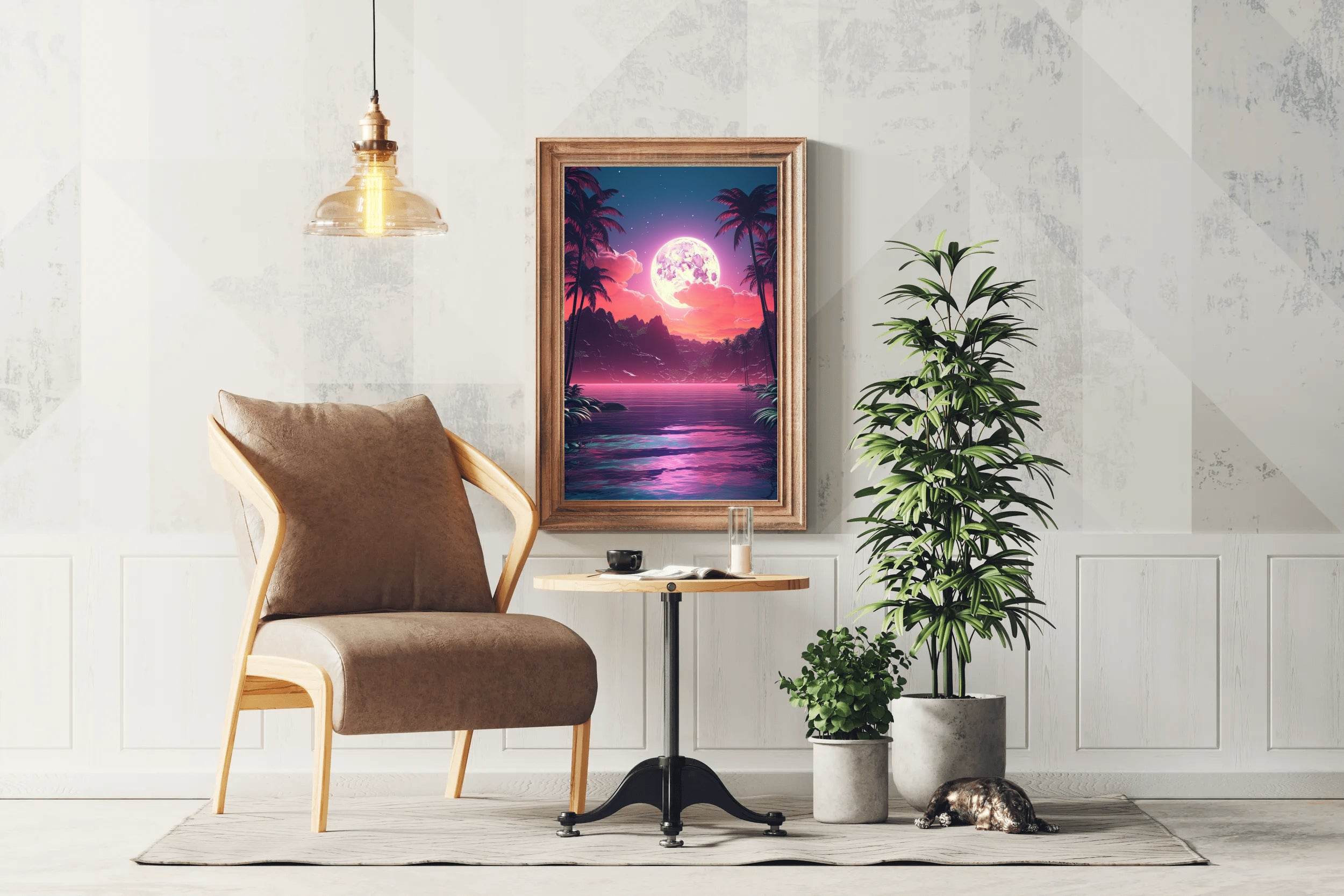Pink Beach In The Moon - beink online art store