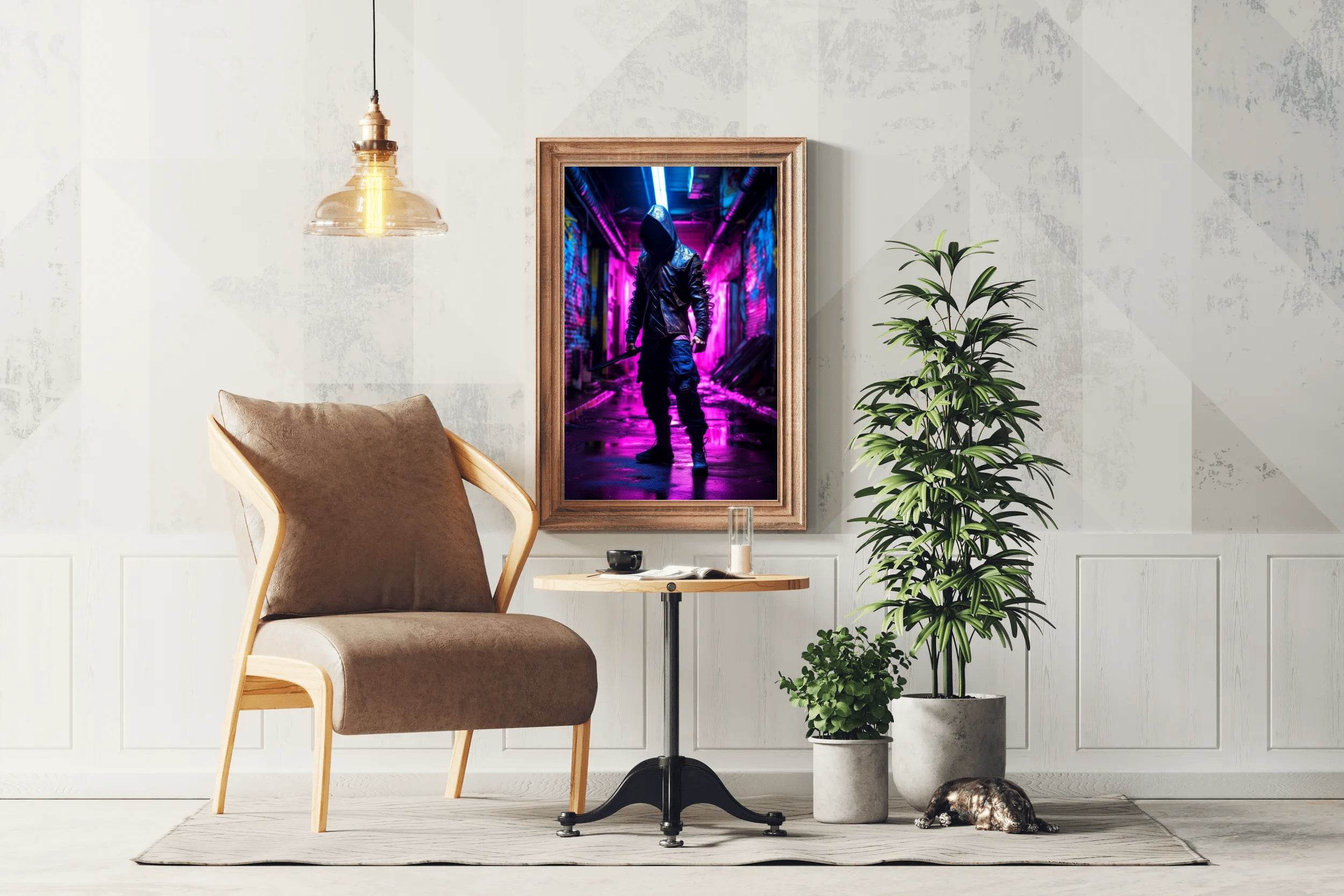Neon Ninja Warrior Cyberpunk - beink online art store