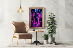 Neon Ninja Warrior Cyberpunk - beink online art store