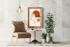 Woman With Colored Hair Wall Art