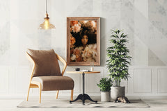 A Woman Among Flowers Wall Art