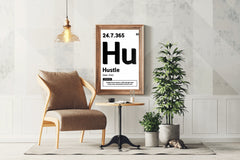 Hustle 24.7.365 Motivational Wall Art - beink online art store