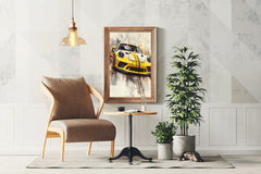 Porsche GT3 RS Naranja Wall Art