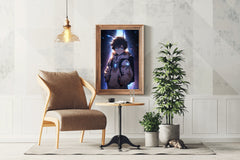 Anime Boy In Space  Wall Art