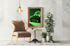 Porsche Carrera Coupe Green Wall Art