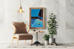 Tennis Court Art Print - beink online art store
