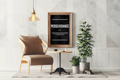 Perseverance Definition Motivational Wall Art - beink online art store