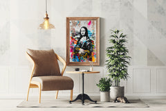 Mona Lisa Graffiti Style Wall Art