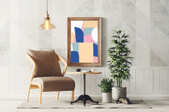 Abstract Geometric Shapes Wall Art