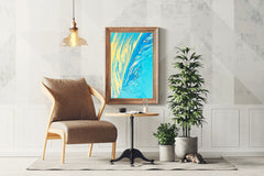 Water Waves Abstract Wall Art