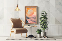 Master Flame Space Themed Classic Aesthetic Wall Art Poster for Living Room, Home & Wall Decor - Space | Astronaut | Earth