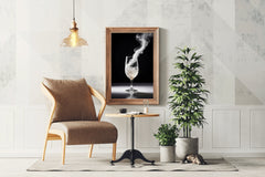 Dry Ice In A Glass Wall Art