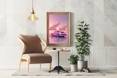 Porsche911 Pink Wall Art