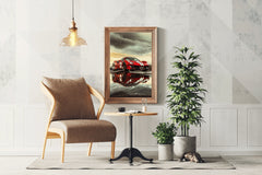 Ferrari488 Pista Red Wall Art