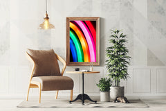 Multicolor Lines Abstract Wall Art