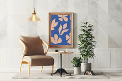 Productive Blue Leaves Wall Art