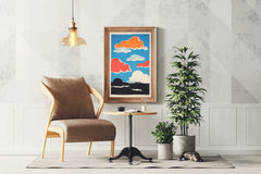 Colorful Clouds Painting Wall Art