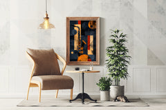 Saxophone Oil Painting Wall Art