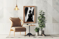 Black-White Portrait Of African Woman Wall Art