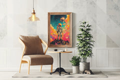 Astronaut In Space colorful artwork - beink online art store