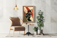 Motorcycle Race Wall Art