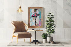 Oil Painting Of A Dancing Girl Wall Art