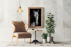 American Quarter Horse Black & White Wall Art