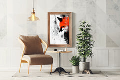 Fox Oil Painting Wall Art