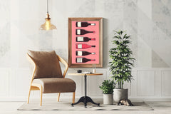 Wine & Cocktail Bottles Wall Art