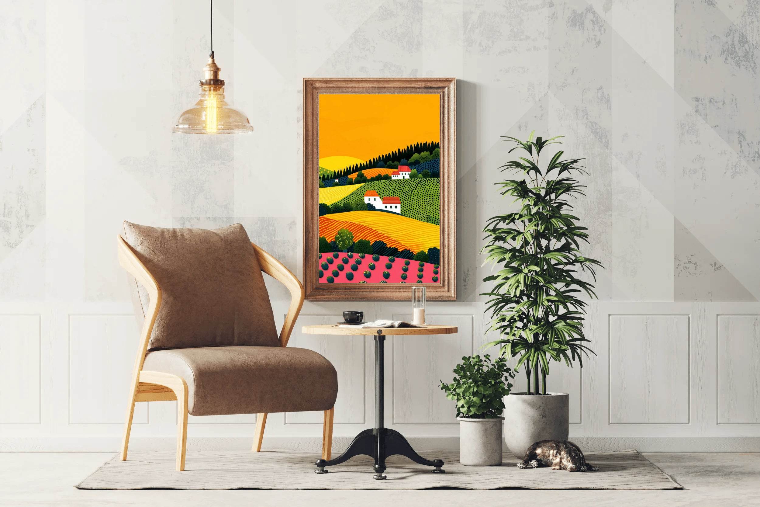 Beautiful Rural Painting In Summer - beink online art store