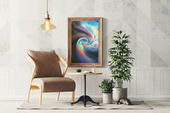 Colorful Ring Wallpaper Abstract Wall Art