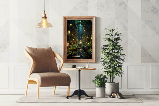 Blue Forest In The City Wall Art - beink online art store