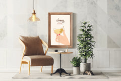 Cocktail Glass With Olives Wall Art