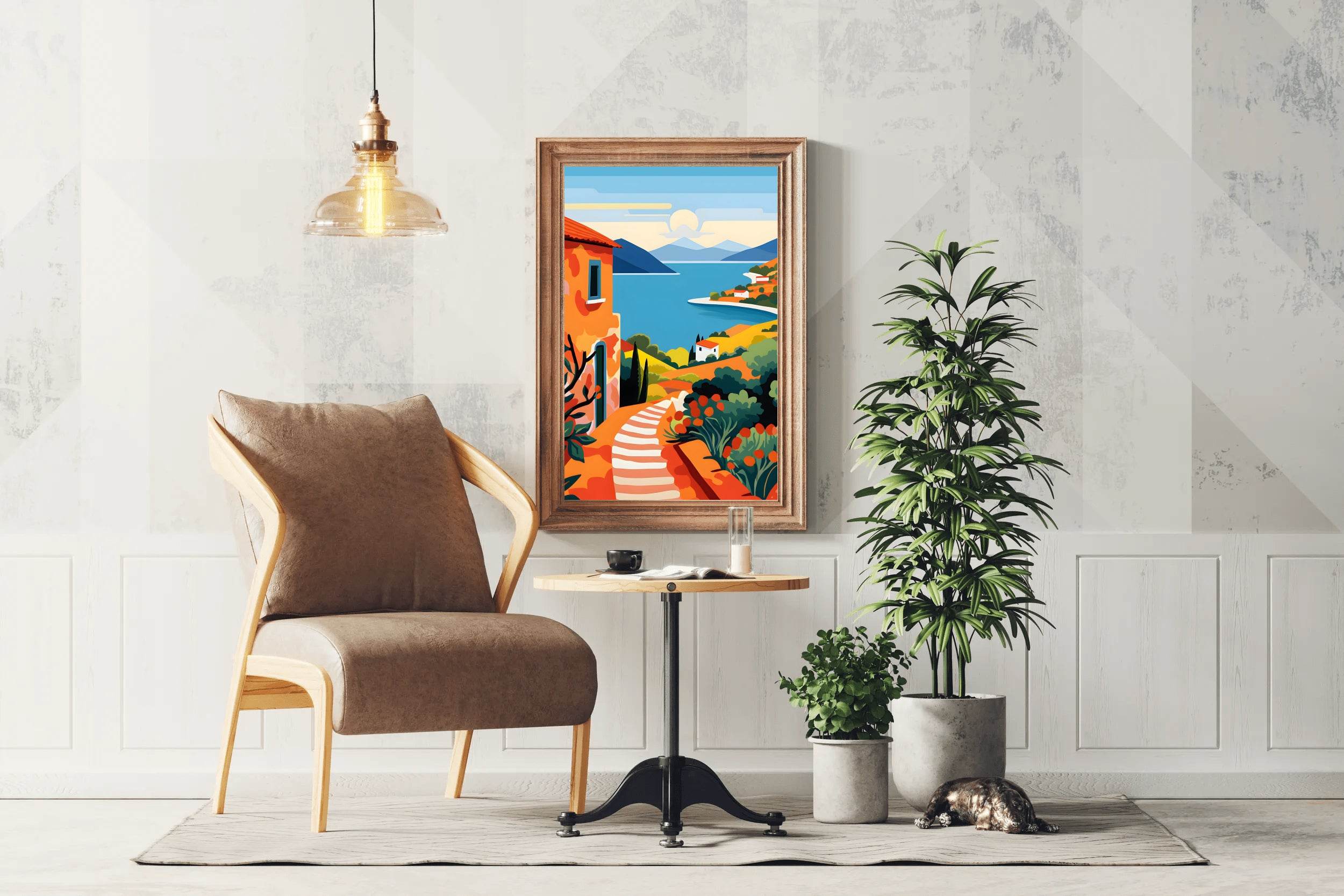 Beach House Painting Wall Art - beink online art store