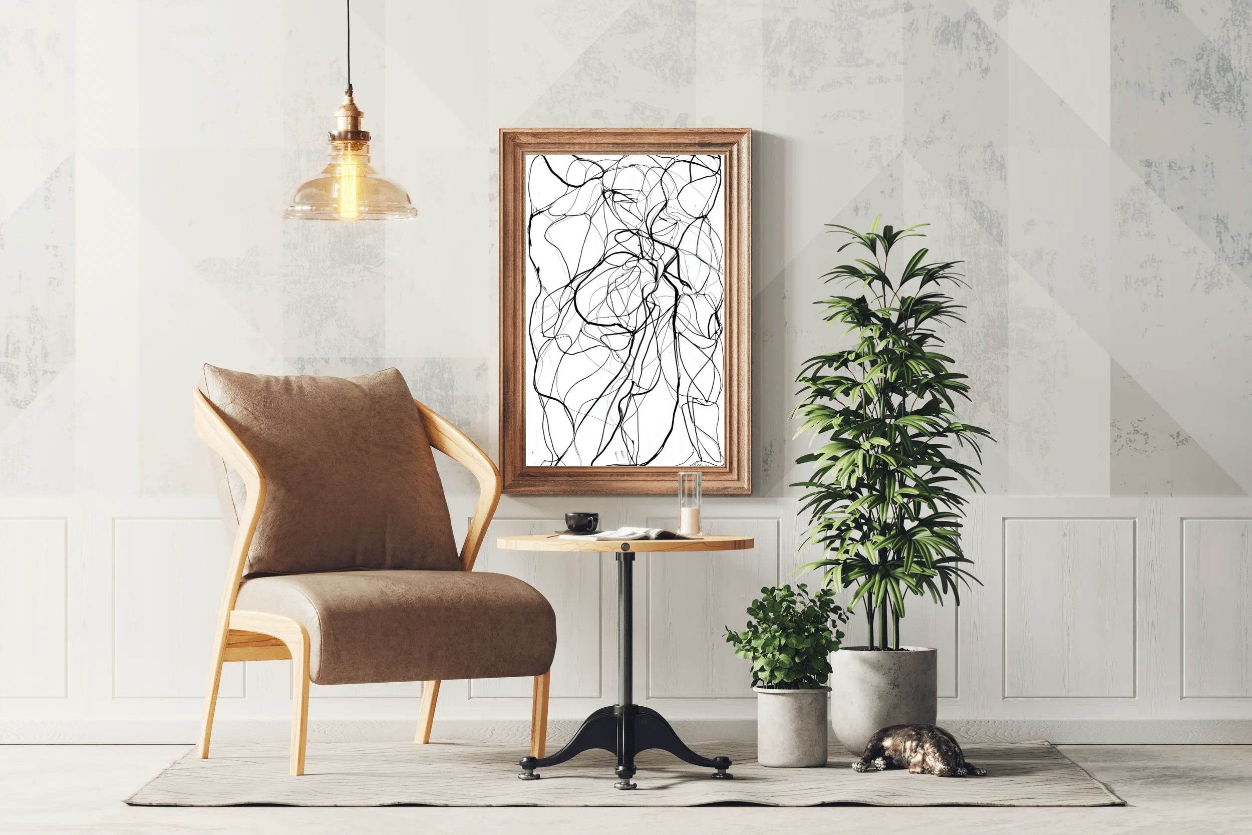 Tangled Threads Modern Wall Art - beink online art store