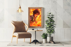 Orange Anime character  Anime Wall Art