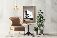 Black And White Villa Wall Art