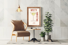 Dirty Martini Cocktail Wall Art