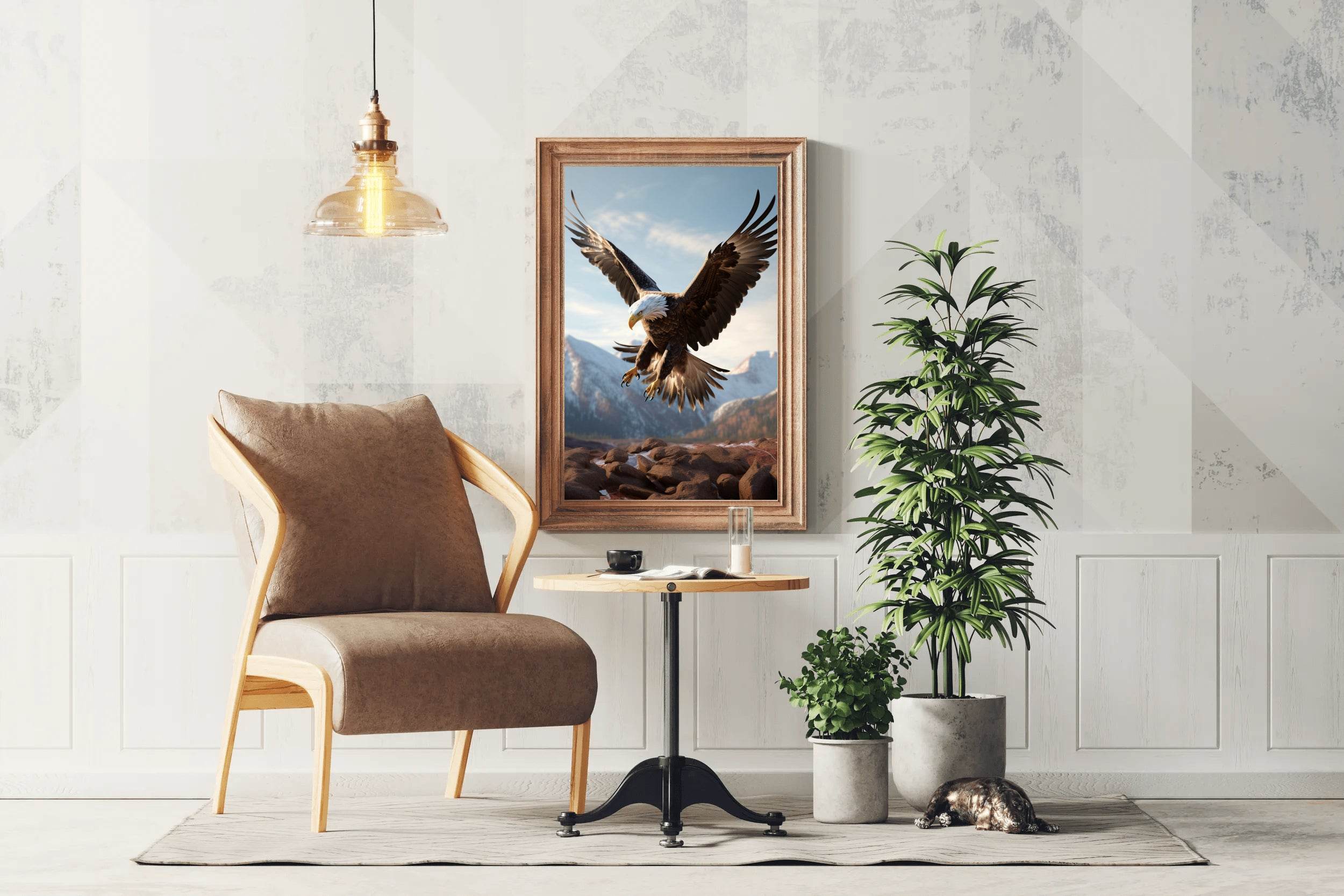 Bald Eagle Wild View Wall Art - beink online art store