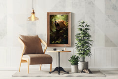 Roaring Liger Animal Wall Art