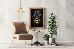 Panther with Golden Eyes Wall Art