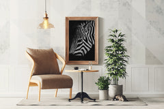 Zebra Black & White Wall Art