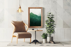 Mountain Forest Painting Wall Art