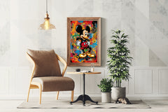 Watecolor Mickey Mouse Wall Art