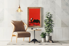 Sick Black Horse Wall Art