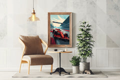 Formula 1 Rally Modern Wall Art